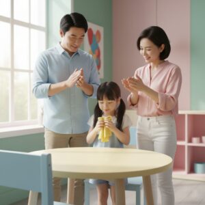 Khuyến khích trẻ khi làm xong việc 